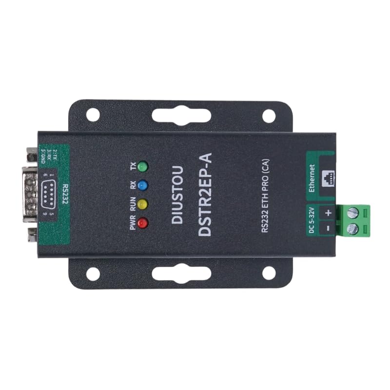 Industrial-Grade Device RS232 to ETH Networking Server Modbus TCP Gateway Supports MQTT Protocol DB9 Interface to RJ45