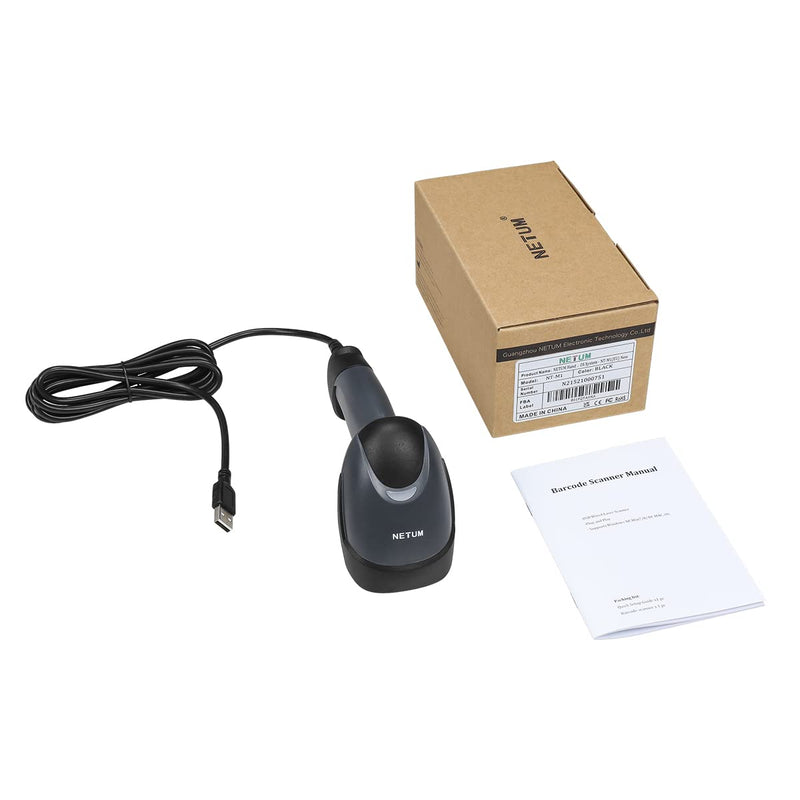 [AUSTRALIA] - NETUM USB Laser Barcode Scanner, Handheld 1D Wired Bar Code Scanner Scanning UPC EAN Reader Gun Retails for Supermarket, Convenience Store, Warehouse - NT-M1 1D -M1 