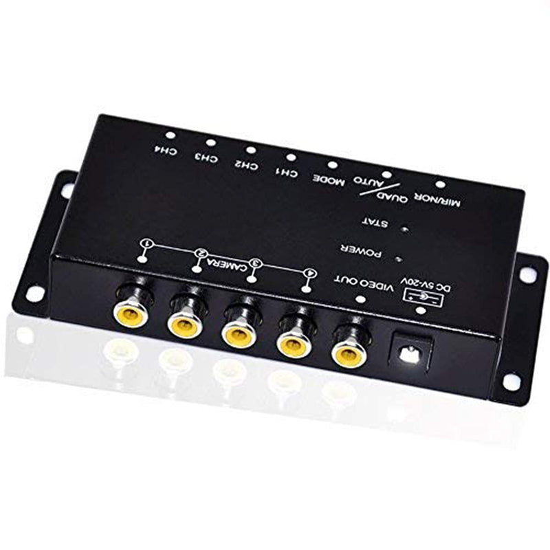 Auto Wayfeng WF® IR Control 4 Cameras Video Control Car Cameras Image Switch Combiner Box for Left View Right View Front Rear Parking Camera Box