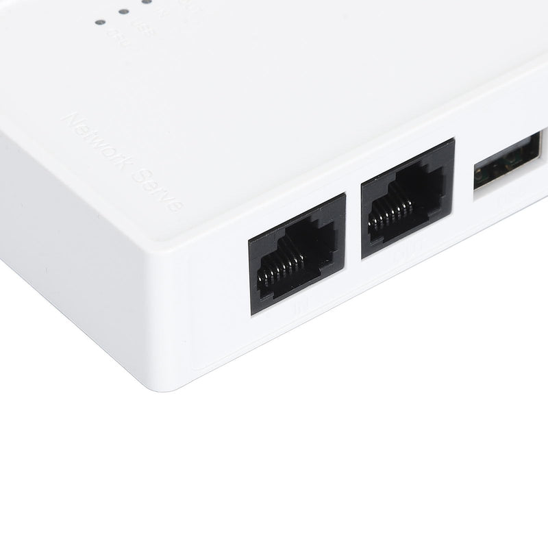 USB Wireless Print Server, Convert USB Printer to WiFi Printer with 480Mbps USB2.0 Port and 100Mbps LAN Bridge, Support 4 Printers via USB Hub for OS X