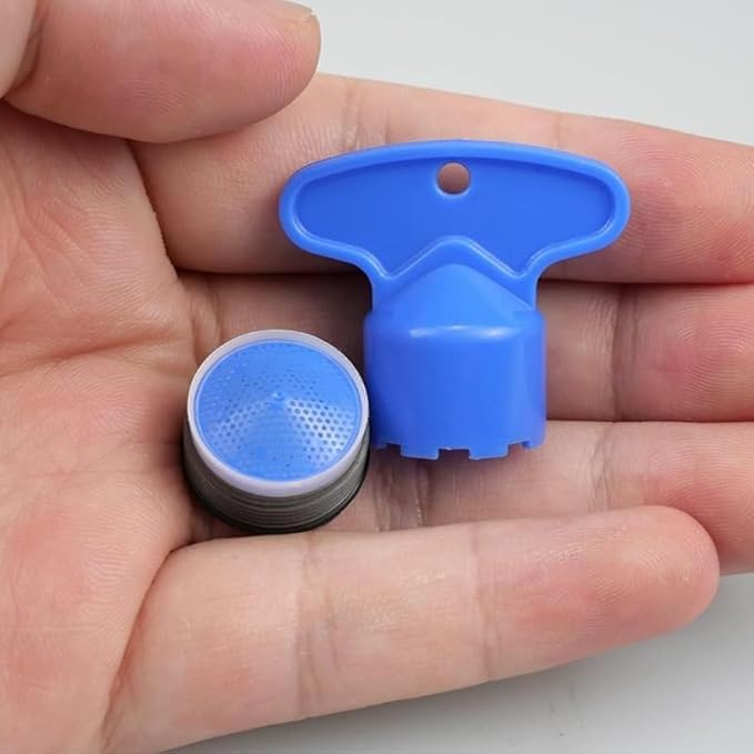 18.5 mm Pack of 10 Tap Aerator Tap Strainer Aerator Spray Attachment Kitchen Sink Aerator Aerator Aerator Insert Suitable for Most Taps Blue 18.5