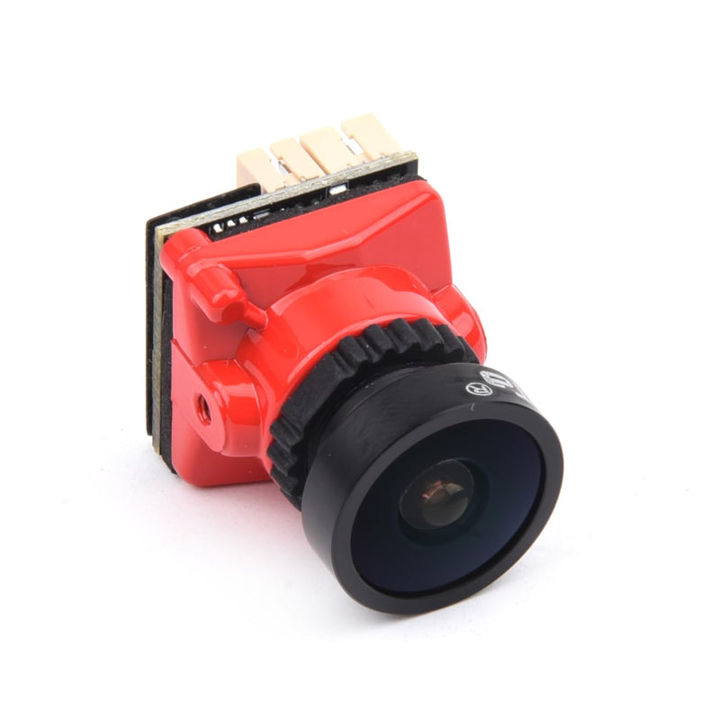 Readytosky 2000TVL FPV Mini Camera 1/1.8 ''inch Starlight 2.1mm Lens 4:3 & 16:9 NTSC & PAL Switchable FPV RC Camera for RC FPV Racing Drone FPV Mista Ratel Camera(Red) Red