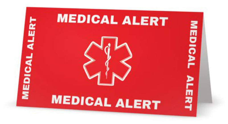Medical Condition and Emergency Contact ID Wallet Card Folding, Medical Alert Card (10 Pack) 10