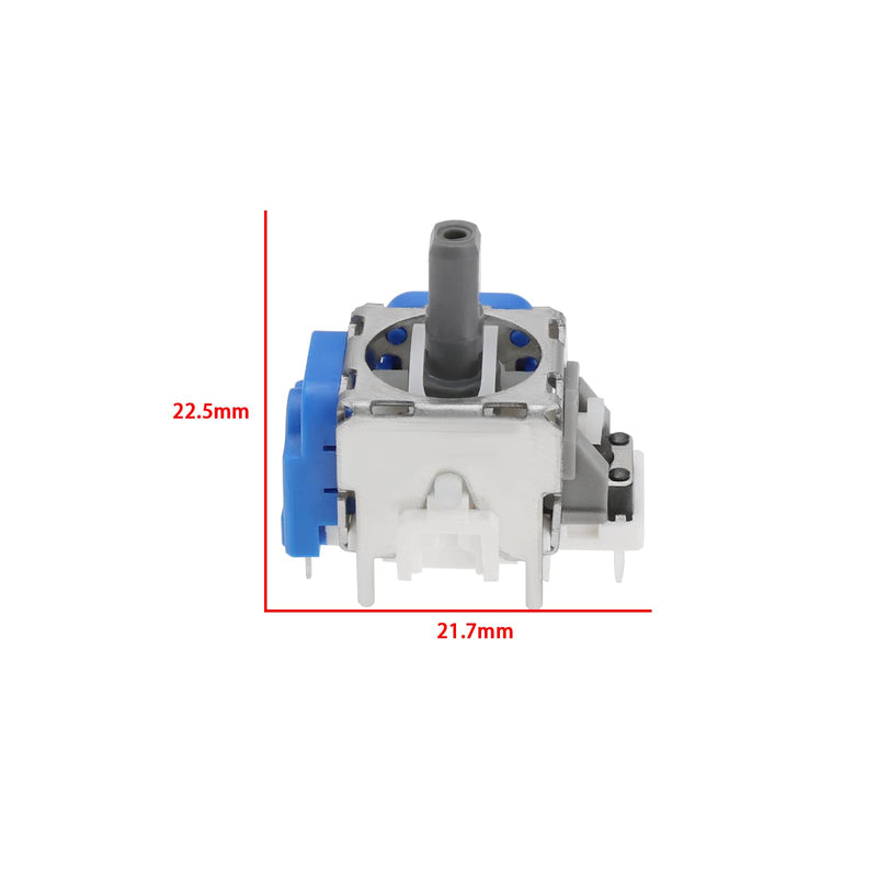 Create idea 2pcs Hall Effect Replacement Stick V3 Module Compatible with Switch Pro Controller Magnetic Effect Drift Fix Sensor Module Blue