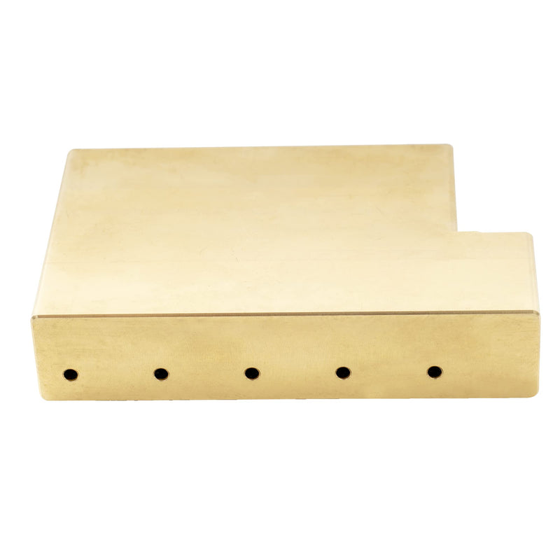 Musiclily Ultra Solid Fat Brass L Shape Tremolo Block for Floyd Rose Locking Tremolo Bridge, 37mm Tall 37mm Brass