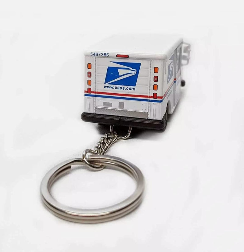 [AUSTRALIA] - 📬KiNSMART Die Cast 2.5 Inch United States Postal Service Truck USPS Grumman LLV 1:72 Scale 2.5in Key-Chain 