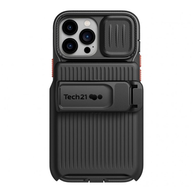 Tech21 Evo Max for iPhone 13 Pro Max – Ultra-Protective and Rugged Phone Case with 20ft Multi-Drop Protection Black w/ Holster