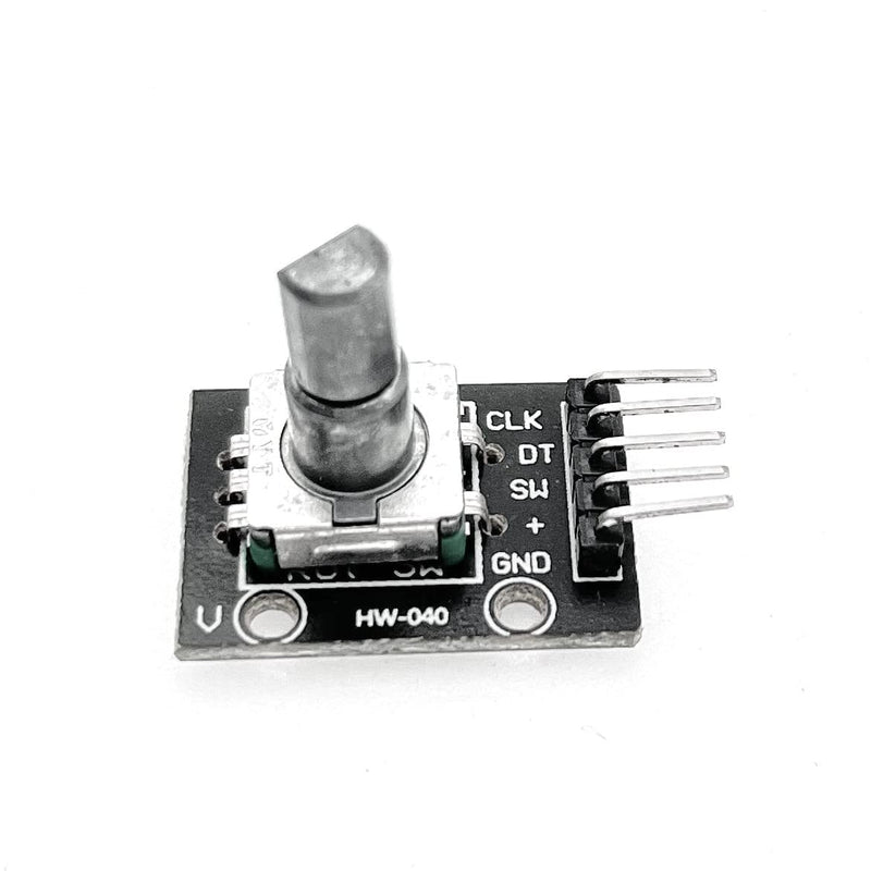 JZK KY-040 Rotary Encoder, 5 Pin 360 Degree Rotary Encoder, Module KY-040 Rotary Encoder, Push Button Switch, Pack of 5