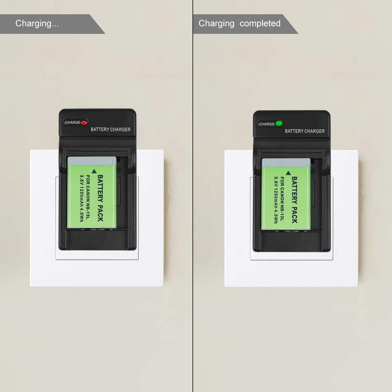 NB-13L nb 13l Battery Charger for Canon PowerShot G1 X Mark III, G7 X, G7 X Mark II, G9 X, SX720 HS, SX730 HS, SX740 HS and More