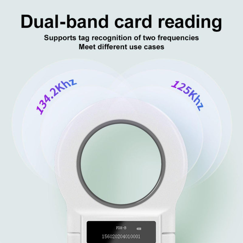 Yanzeo Pet Microchip Reader 134.2KHz/125KHz 15 Digits Pet Microchip Scanner for Dogs Cats FDX-B (ISO 11784/11785) Ar180c