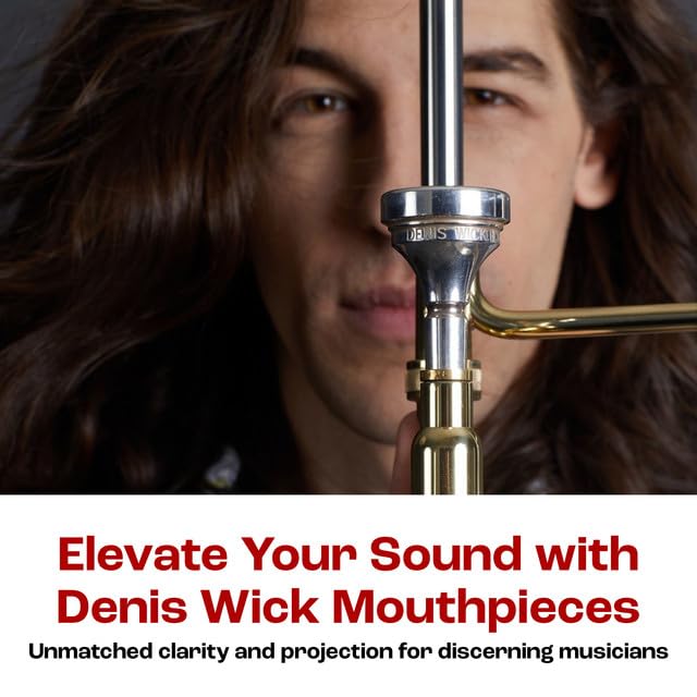 Denis Wick Mouthpiece Adaptor for Trombone, Silver-Plated, 4909 - Perfect for Brass Players Seeking Tone Consistency Across Instrument - Ideal for Doublers, Educators, and Touring Musicians Silver-Trumpet
