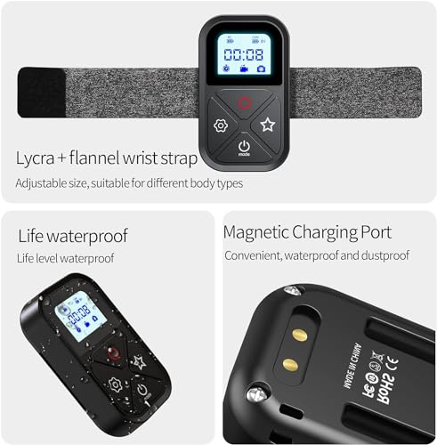Smart Wireless Remote Control for GoPro - Camera Controller Black T10 Remote for GoPro