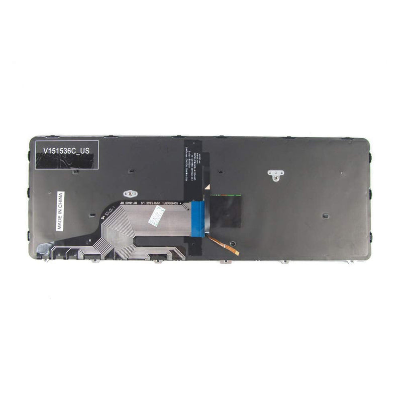 New Keyboard Compatible with HP PROBOOK 430 G3, 430 G4, 440 G3, 440 G4, 445 G3, 640 G2, 645 G2 Series with Backlit Frame Black US