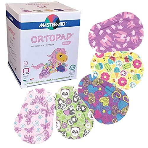 [AUSTRALIA] - Ortopad® Bamboo Girls Eye Patches, 50/Box (Regular Size, 4+ yrs) Ice Cream Pack 
