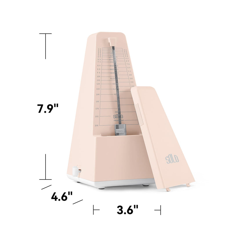 Mechanical Metronome for Piano Guitar Violin Drums Birthday Gift Festival Present Light Pink
