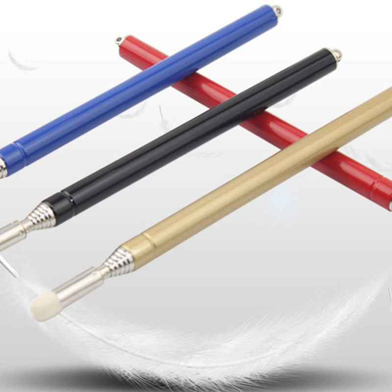 STOBOK Telescopic Pointer Teaching Pointers Extendable Hand Pointer Stainless Steel Classroom Whiteboard Pointer for Teachers (Gold) Golden