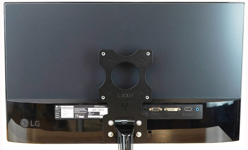 Gladiator Joe Monitor Arm/Mount VESA Bracket Adapter Compatible with LG 24MP58VQ, 24MP58VQ-P, 24MP59G, 24MP59G-P, 24MP60VQ, 27MP58VQ, 27MP58VQ-P | Laser Cut | 100% Made in North America