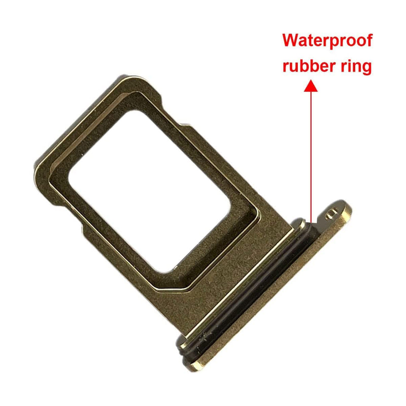 SIM Card Tray Holder Slot Replacement for iPhone 13 Pro and iPhone 13 Pro Max (Alpine Green) with Waterproof Rubber Ring and Eject Pin (Single Sim Version) Alpine Green