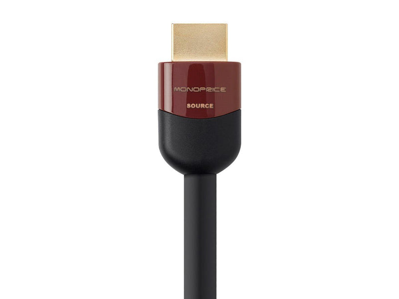 Monoprice 4K High Speed HDMI Cable - 4K@60Hz, 18Gbps, HDR, CL2 In-Wall Rated, Active, 25ft, Black 25 Feet