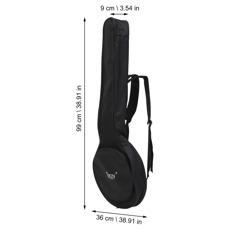 Travel Backpack Bag Padded Storage Resonator Black Resistant Accessories Banjo Back Bag Practical -resistant Full Size Pouch Case Banjos Gig Convenient - Xxcm Five Black Backpack