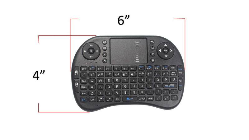 Mini Wireless Keyboard 2.4GHz Touch-pad Mouse Combo Plus OTG Cable - TV xStream, Compatible with Firesticks, Android TV Box, IPTV, 4K Media Stick, Smart TV, PC, X-Boxes +More