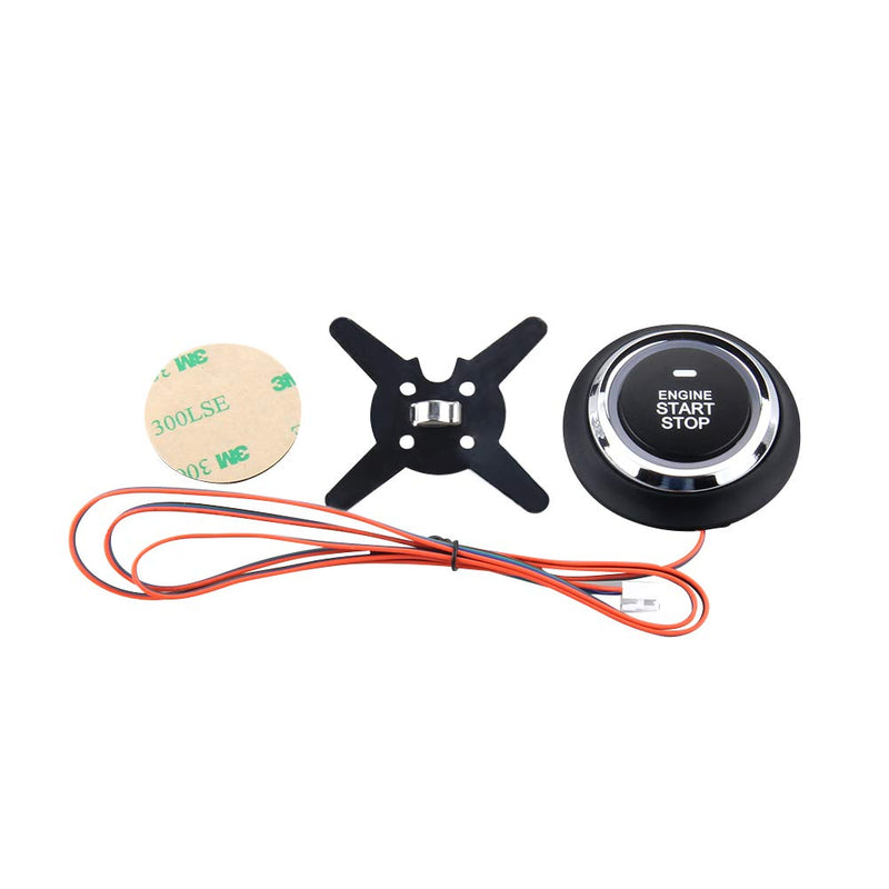 EASYGUARD ES002-P2 Engine Start Button Module with Remote Start Optional for Automatic car Can Work with Original or aftermarket Key fobs DC12V