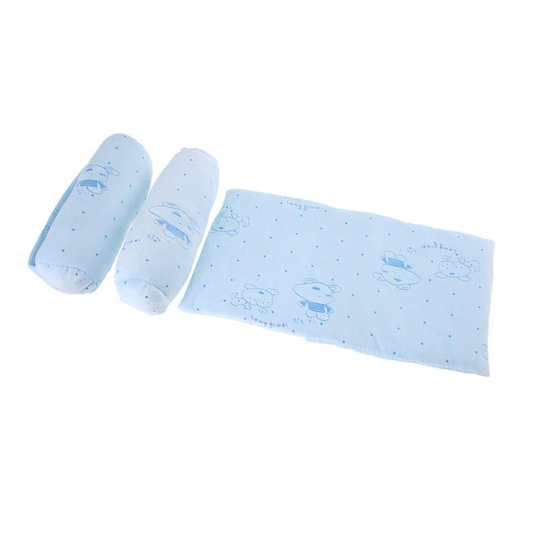 [AUSTRALIA] - aqxreight Pillow Roll Cotton Inf Sleep Flat Pillow for Newborns. Our Newborn Pillow Helps Adjust Babies. Pillow Roll Pillow Pillow Sleeping Pillow Inf Pillow Blue 