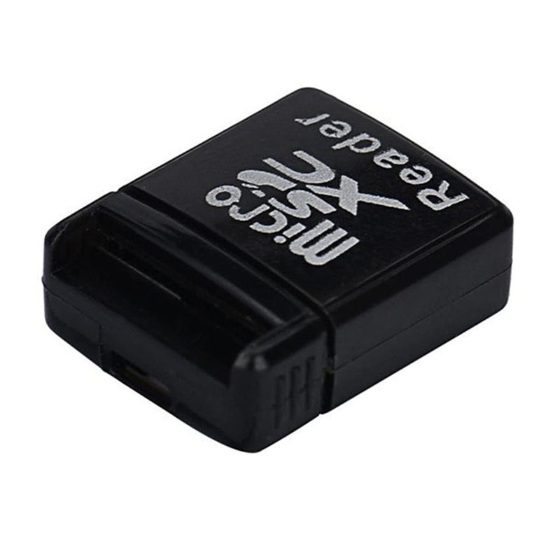 TXY USB 2.0 Mini Card Reader Mini Super Speed USB 2.0 Micro SD/SDXC TF Card Reader Adapter Laptop Accessories (Black) Black