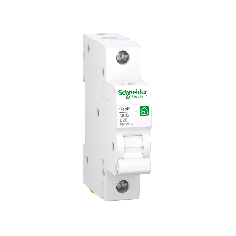 Schneider Electric R9F23120 Resi9 Circuit Breaker 1-Pin 20A B-Characteristics 6kA Nennstrom 20A