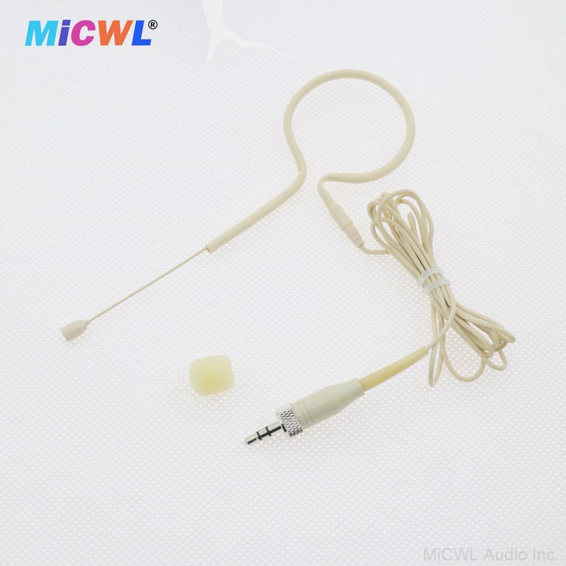 [AUSTRALIA] - Professional Single Earset Headset HeadMic Microphone for Sennheiser EW G2 G3 G4 Wireless BeltPack Transmitter B20-Beige 