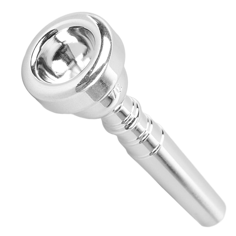 Lead Trumpet Mouthpieces, 3C Mouthpieces for Musical Instruments, Silver Plated Trumpet Mouthpiece for Beginners, Professionals Players and Music Instrument Enthusiasts