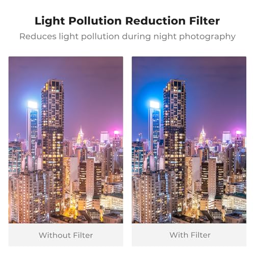 K&F CONCEPT 4 Pack Magnetic Effect Filter Set Black Diffusion 1/4 & Blue Streak & LPR & Star Filter