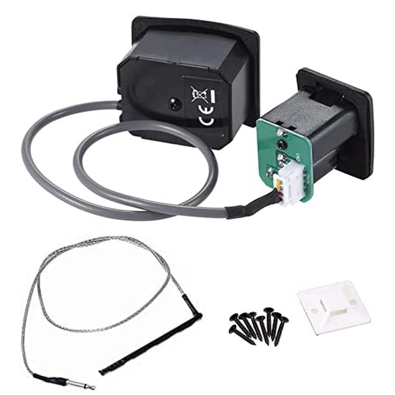 Ukulele Piezo Pickup with Preamp 3-Band EQ Equalizer Ukulele Pickup Preamp Tuner System with LCD Display and Volume Control Guitar Pickup 1 Set