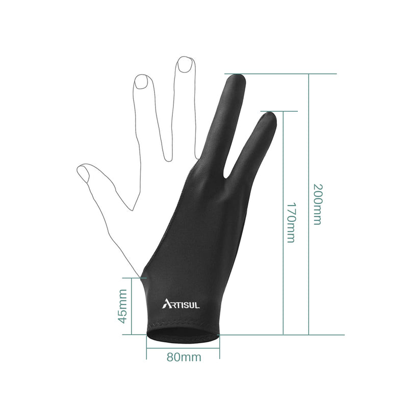 Artisul Drawing Glove G05 Artist Glove for Drawing Tablet Digital Art Glove for Right Handed and Left Handed Free Size Drawing Tablet Glove