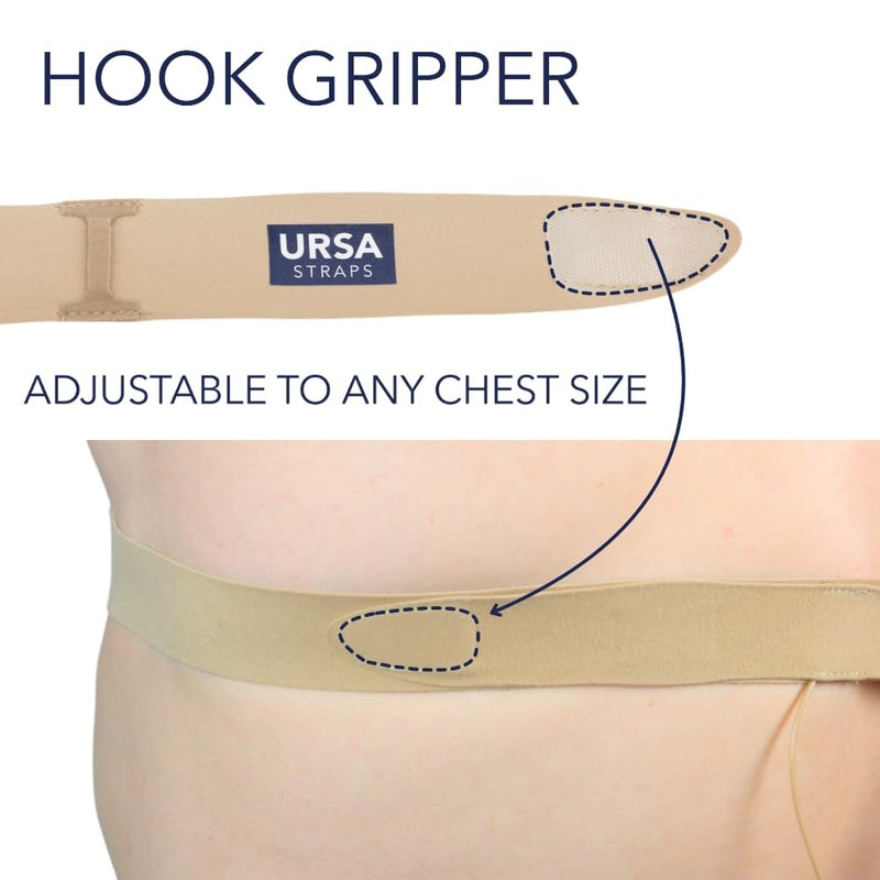 URSA Chest Straps: Low-Profile, Soft, Stretchy & Breathable Transmitter Straps for Location Sound, Theatre, Wedding Shoots & More (Beige) Beige