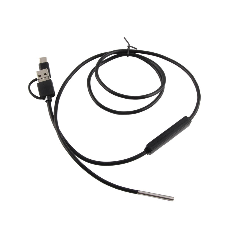 [AUSTRALIA] - USB Endoscope Support 3 in 1 3.9mm Lens for Android Endoscope Inspection Snake Camera Waterproof (1 Meter Soft Wire) 1 Meter weicher Draht 