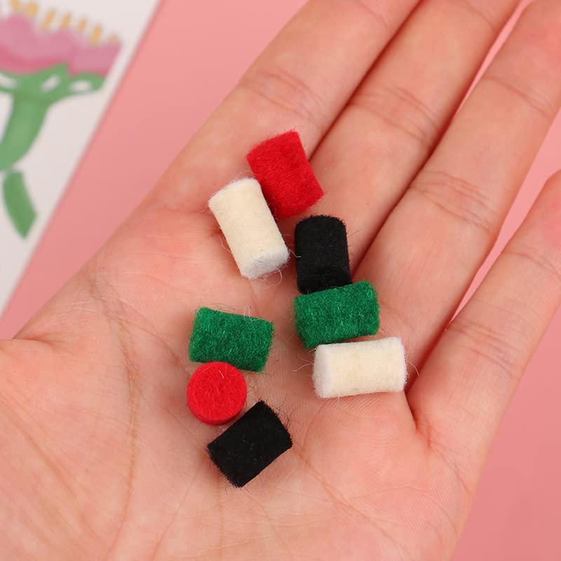 20pcs Saxophone Bumper Felts Sax Repair Parts Saxophone Key Guard Felt Bumper Alto Tenor Soprano Saxophone Parts (Red) Red