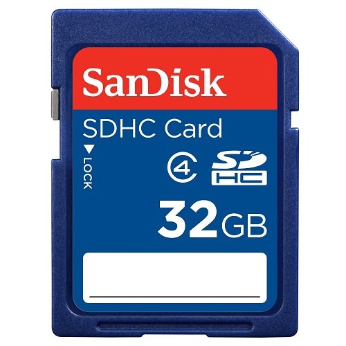 2 Pack SanDisk 32 GB Class 4 SDHC Flash Memory Card Retail works with Moultrie M-990i, A-7i , M-888 Mini, PANORAMIC 150 Game Trail Cameras - With Everything But Stromboli Microfiber Cloth