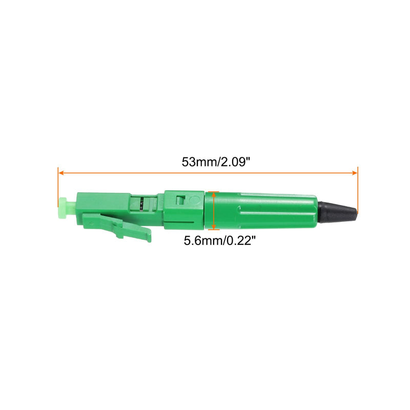 QUARKZMAN LC/APC Fiber Optic Quick Connectors Single Mode Fiber Cable Quick Connector LC Adapter for CATV Network Pack of 5