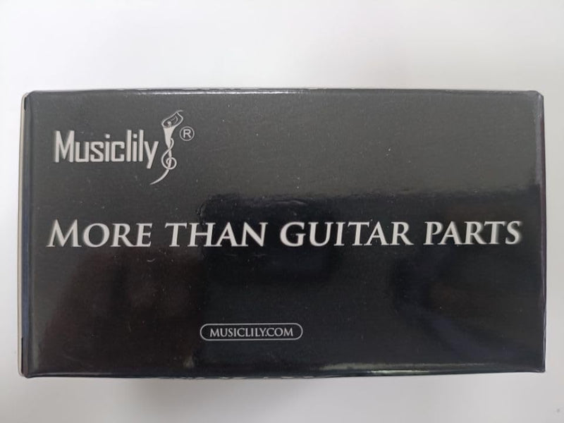 Musiclily Dual Hot Rail High Output Guitar Single Coil Size Humbucker Pickup for Fender Squier Strat, White