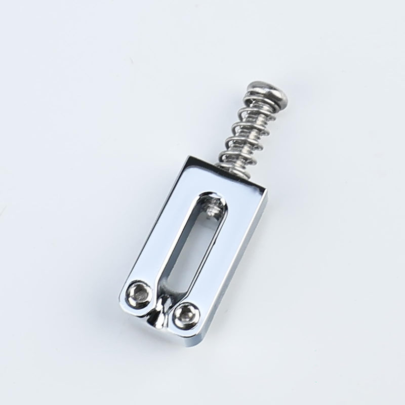 [AUSTRALIA] - Guitar Bridge Saddles 10.5mm Zinc Alloy Electric Guitar Saddles Guitar Tremolo Bridge Saddles for Fender Strat St Tele Telecaster 6 String Electric Guitar Replacement Parts (Bright Chrome） Chrome Light 