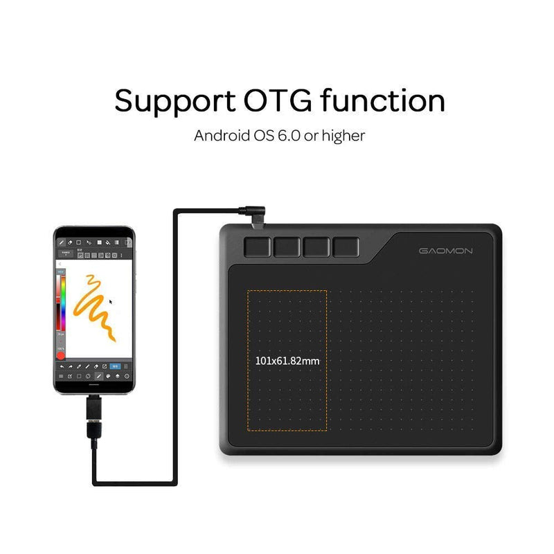 GAOMON S620 Pen Tablet & AP32 Pen- Graphics Drawing Tablet for Digital Drawing/ 2D 3D Animation/Annotating Signing/Online Tutoring
