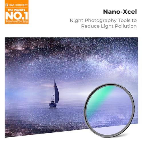 K&F CONCEPT 67mm Clear Natural Night Filter Pollution Reduction