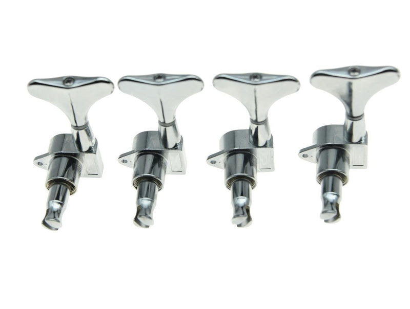 [AUSTRALIA] - KAISH Chrome Right Handed Sealed Bass Tuners Tuning Pegs Keys 4 String Bass Guitar Machine Heads 