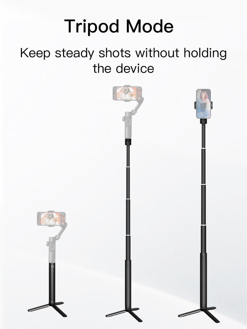 Gimbal Extension Rod, 29" Extension Pole for DSLR Cameras, Adjustable Selfie Stick with 1/4 Screw Interface, Compatible with a Range of Handheld Gimbal and Other Universal Interface Devices