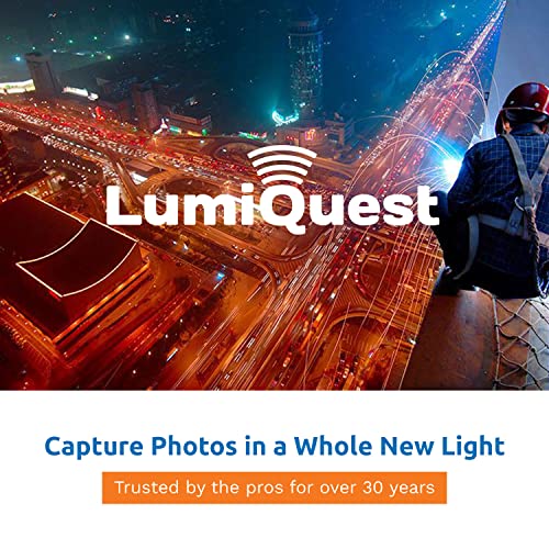 LumiQuest Flash Pocket Bouncer, Flash Diffuser with UltraStrap, Universal Classic Design for External Camera Flashes, Photography Lighting, Light for Pictures, Studio Lights, Neon Blue