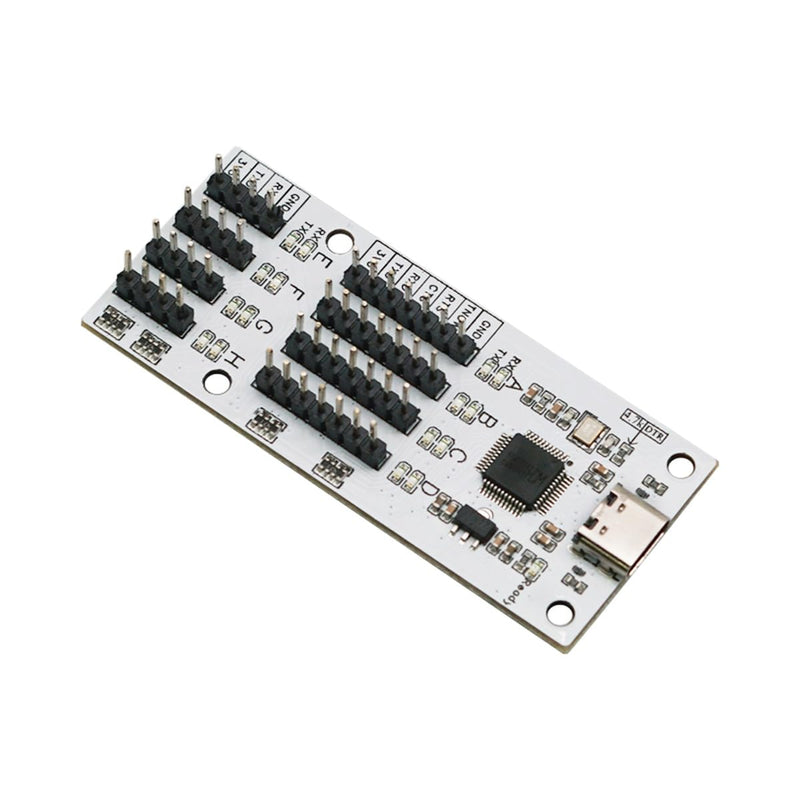 USB to TTL 8-Way Serial CH348 Independent Control Chip Serial Adapter Interface Converter Port USB to UART 8-Way TTL Serial Port COM Work independently Without Interfering