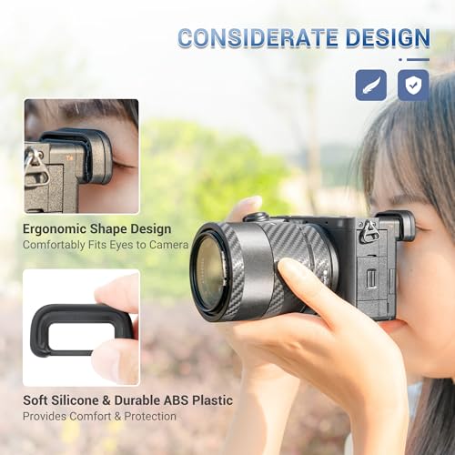 A6700 FDA-EP20 Eyecup,2 Pack Soft Silicone Camera Viewfinder Eyepiece Replace Sony FDA-EP20