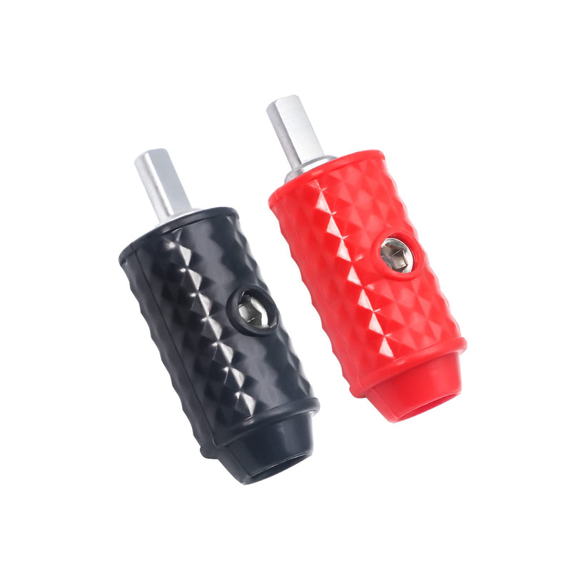 [AUSTRALIA] - Recoil WR48P Amplifier Power/Ground Input Wire Gauge Reducer Brass 4 Gauge to 8 Gauge with Red/Black Silicon Covers, Marine-Grade Satin Chrome Finish, Pair 
