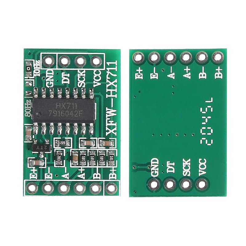 Pack of 12 Half Bridge Load Cell 50 kg Half Bridge Strain Gauge Weight Sensor + 3 Pieces HX711 Module for Arduino Microcontroller DIY